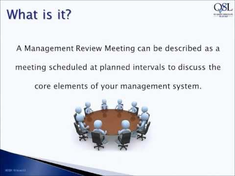 Iso 9001 management review meeting presentation sample